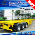 Cheap price 20/40 ft shipping transport logistic trailer truck use 3 axles skeleton semi trailer container chassis